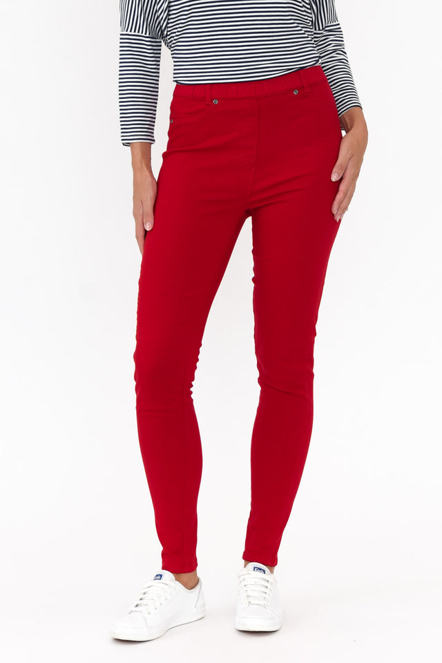 Reed Red Stretch Cotton Pant   image 1