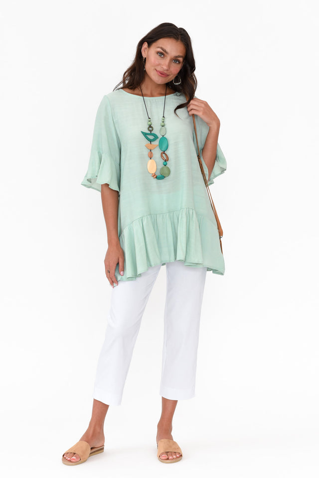 Cody White Straight Leg Stretch Pants