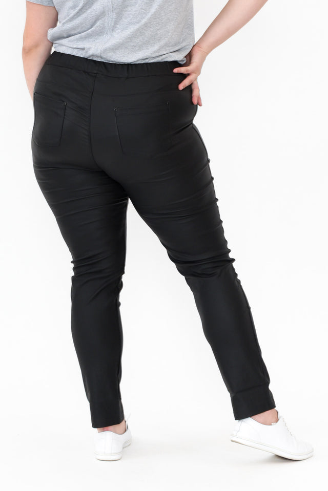 Sawyer Black Wet Look Pants