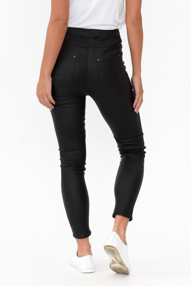 Sawyer Black Wet Look Pants