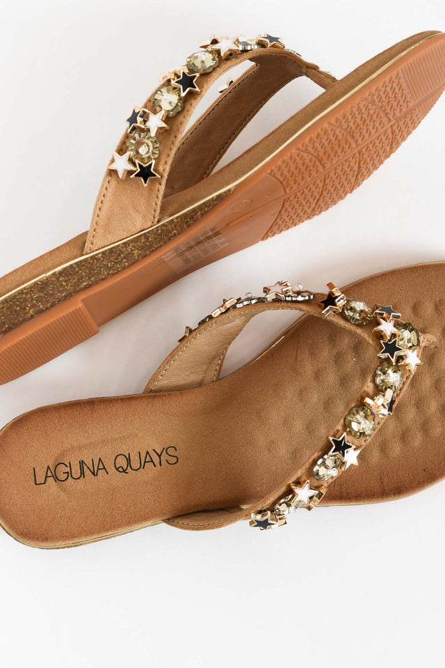 Silvie Nude Embellished Slide