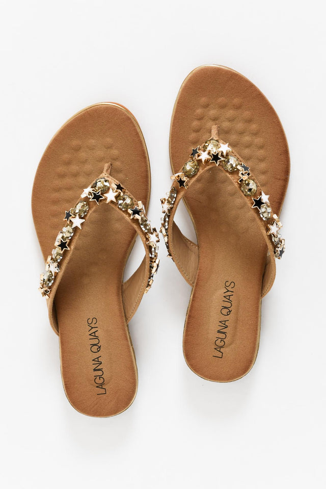 Silvie Nude Embellished Slide