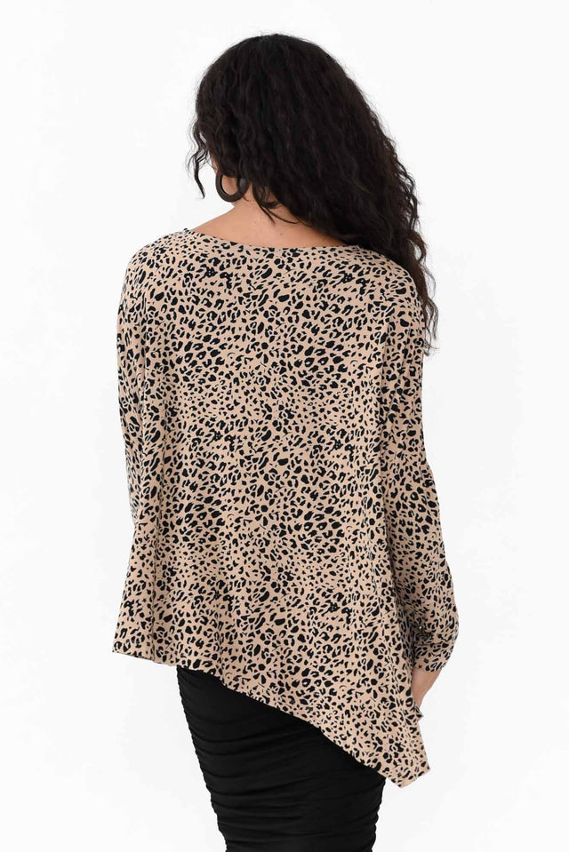 Susie Leopard Asymmetrical Bamboo Top image 5