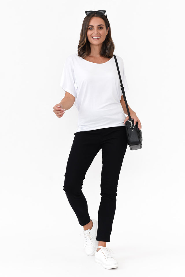 Verona Black Cotton Stretch Jeans