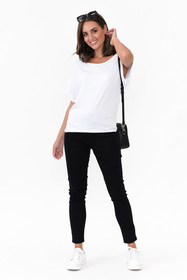 Verona Black Cotton Stretch Jeans