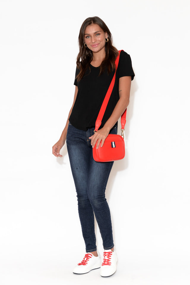 Veronica Black Bamboo Tee