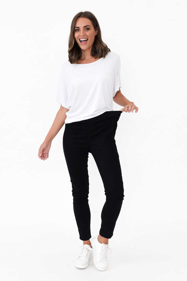 Verona Black Cotton Stretch Jeans