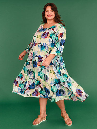 plus size beach dresses australia Ocean Stripe Drape Dress main image 0