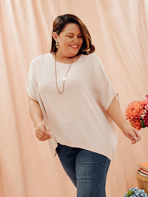 Curve Plus Size Sleeved Tops