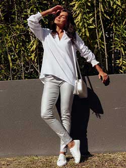 Stylish tunic tops for jeans women's cotton tunics tunic top white