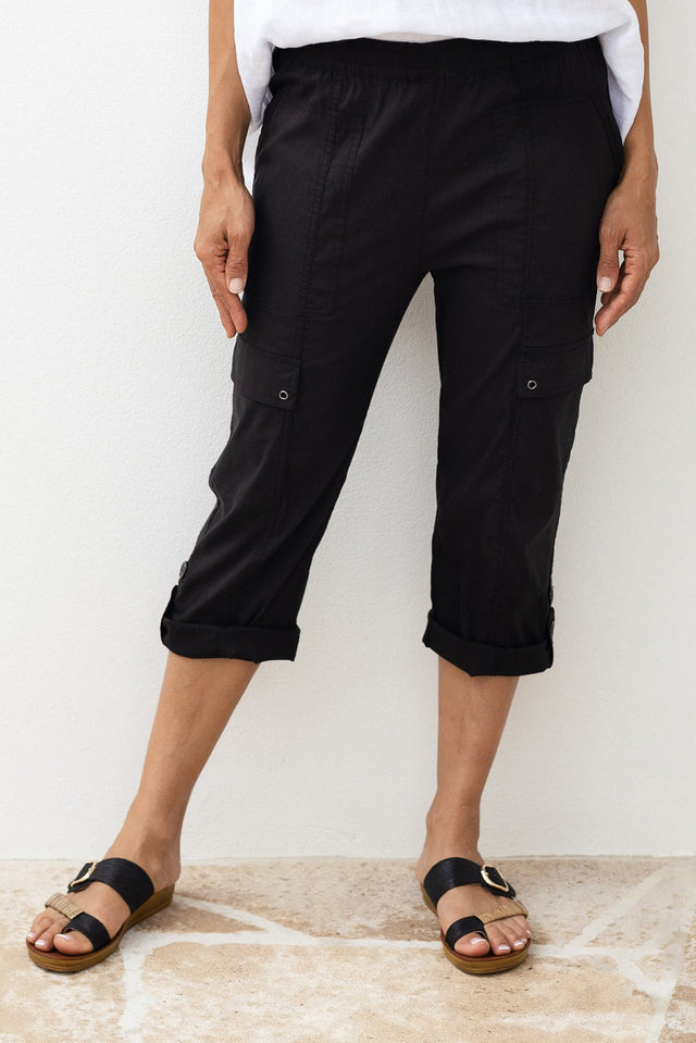 Air-Lite Black Stretch Cargo Pants,Lifestyle