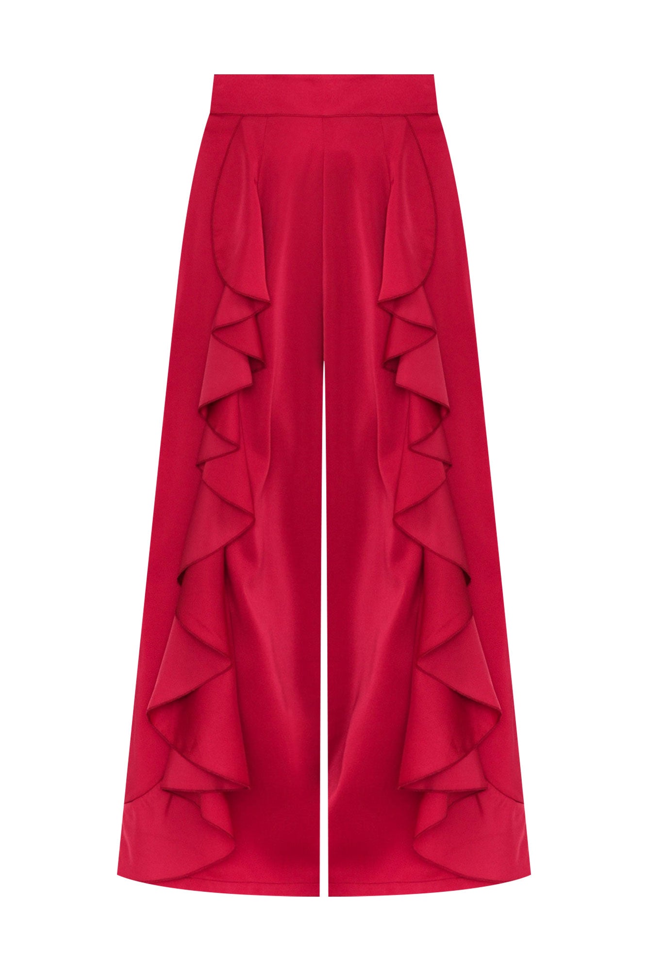 Pants That Ruffle Dancer Red Ruffle Pants - Blue Bungalow AU