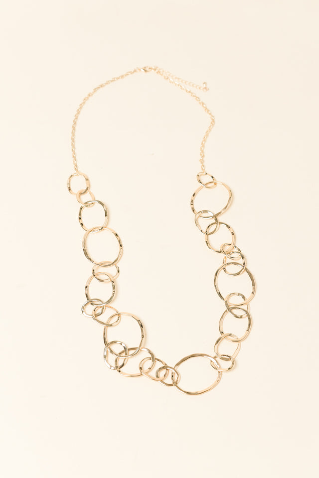 Aberdeen Gold Ring Link Necklace