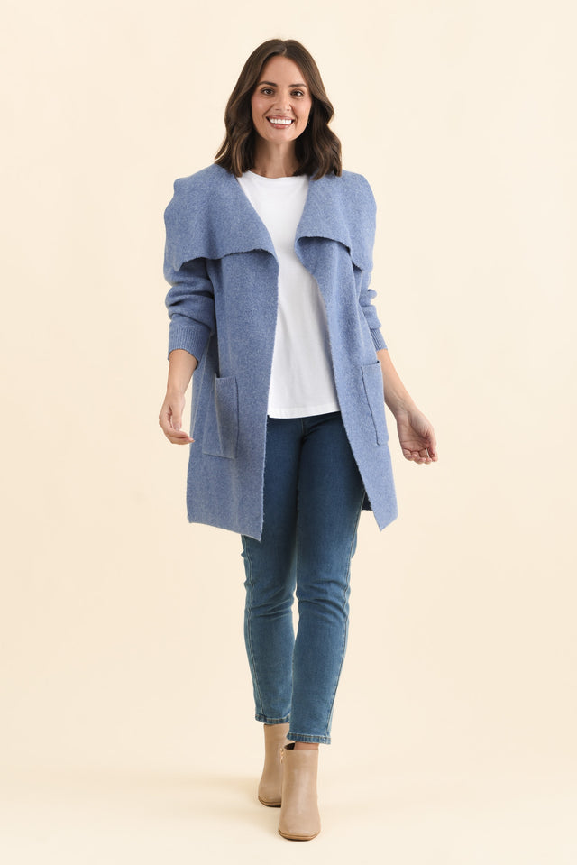 Abigail Blue Oversized Cardigan image 7