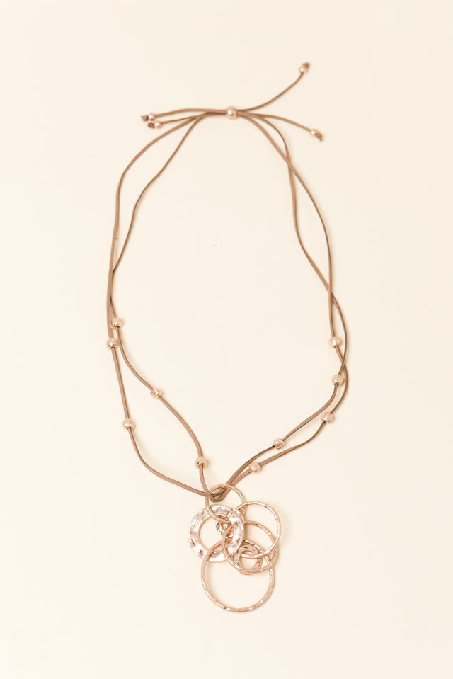 Addy Gold Linked Pendant Necklace