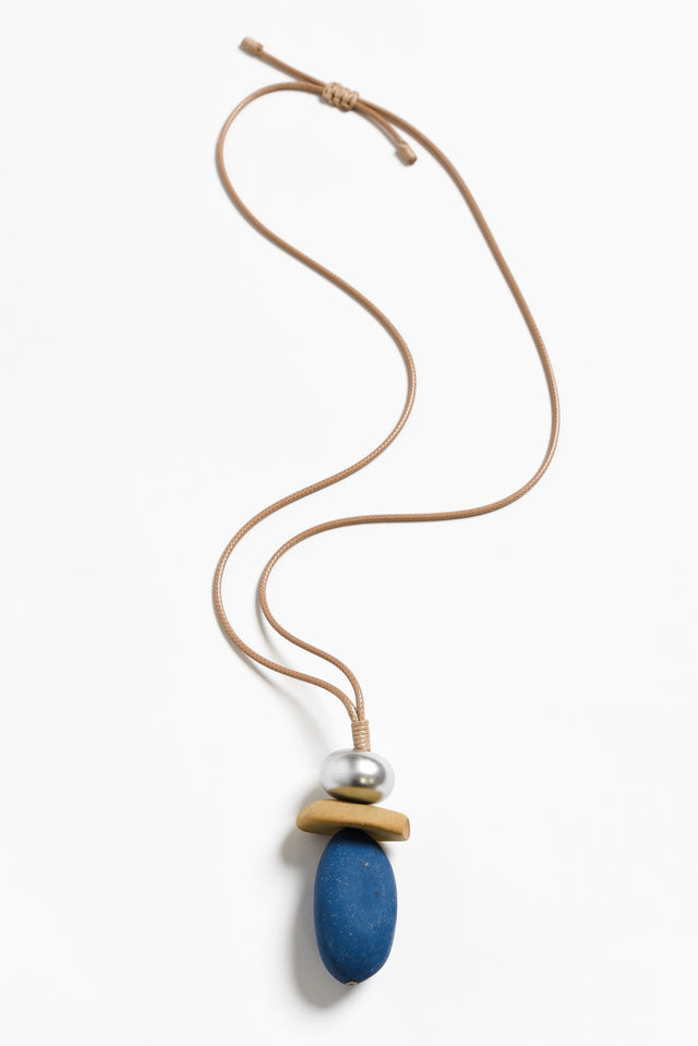 Agnew Blue Stone Pendant Necklace image 1
