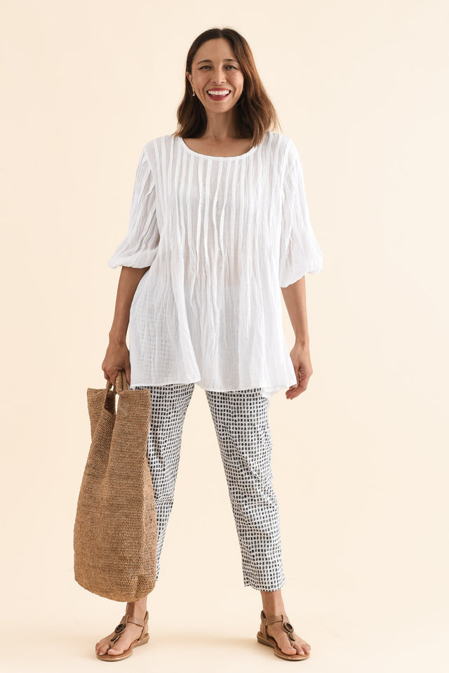 Air-Lite Olive Spot Stretch Cropped Pants image 2