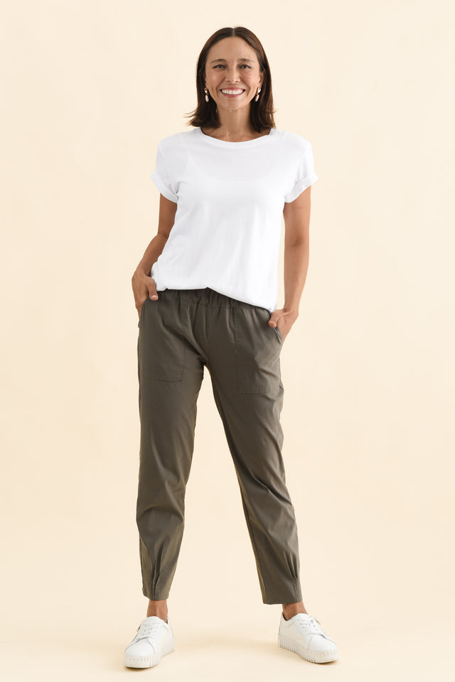 Air-Lite Olive Stretch Pocket Pants