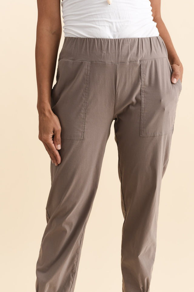 Air-Lite Taupe Stretch Pocket Pants image 7