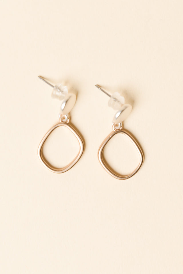 Airene Gold Geo Pendant Earrings image 1