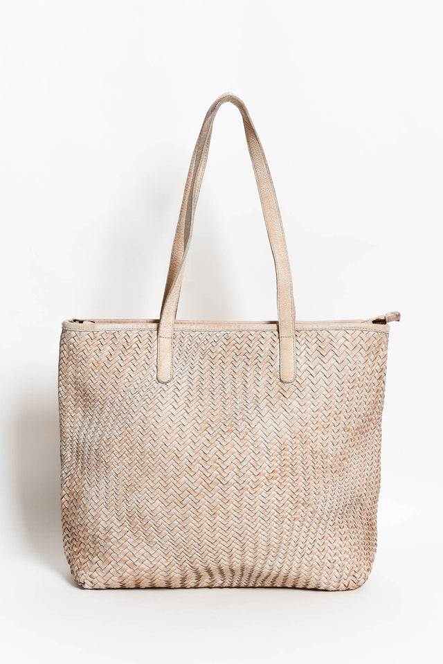 Alfie Sand Woven Tote Bag image 1