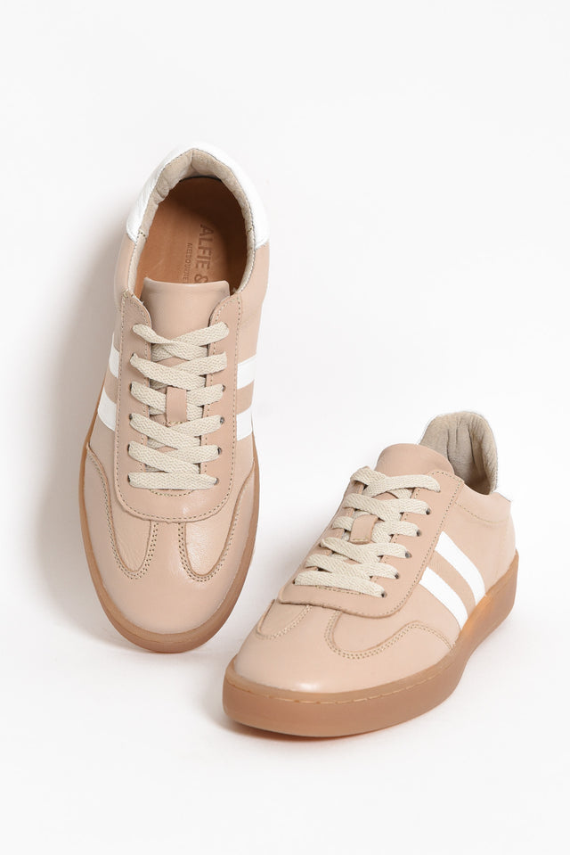 Aloha Beige Stripe Suede Sneaker image 2