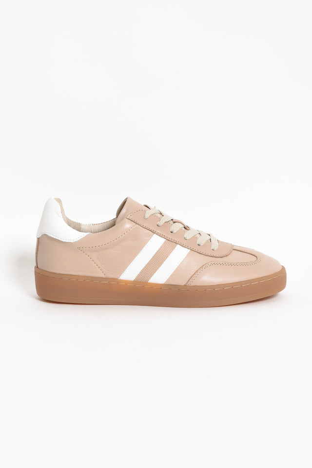 Aloha Beige Stripe Suede Sneaker image 4