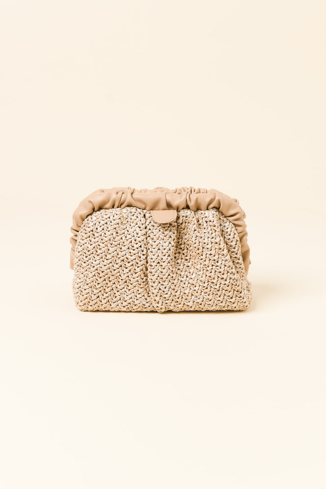 Amalia Natural Woven Clutch image 1