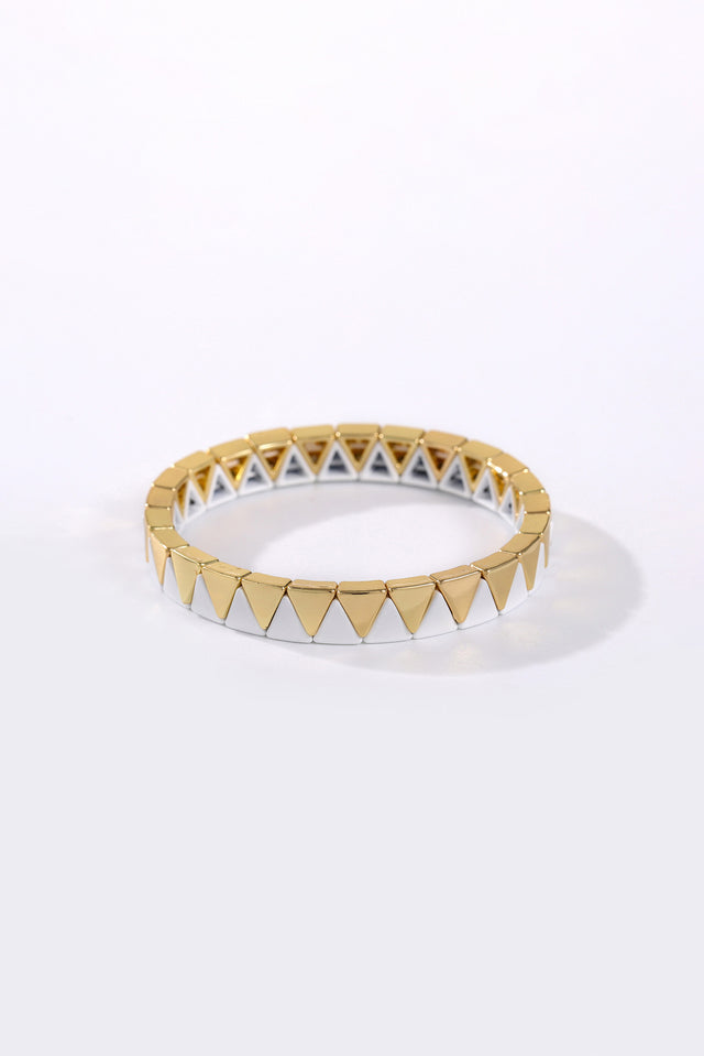 Amelia White Zig Zag Bracelet image 2