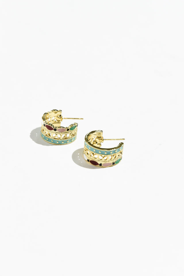 Ames Gold Hoop Earrings image 3