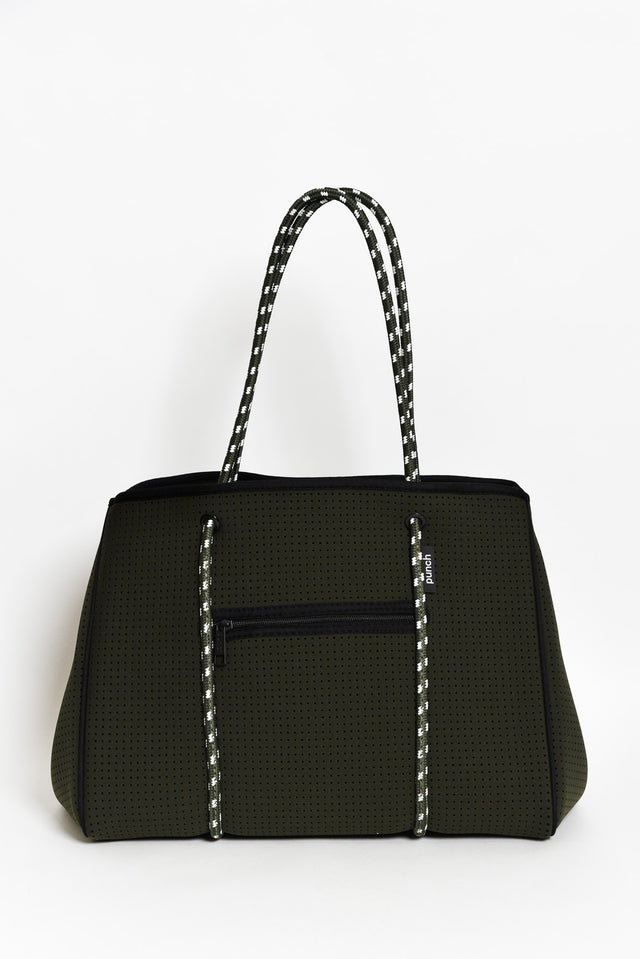 Amola Olive Neoprene Tote Bag