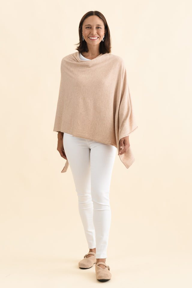 Amy Oat Wool Blend Poncho image 7
