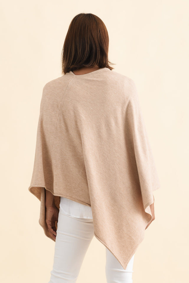 Amy Oat Wool Blend Poncho image 5