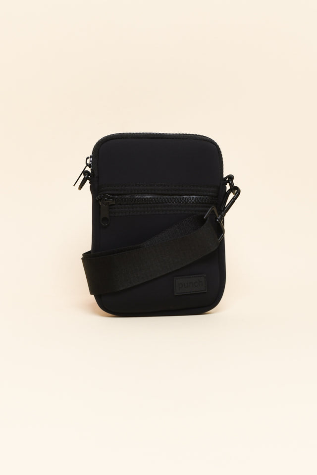Andie Black Neoprene Phone Bag