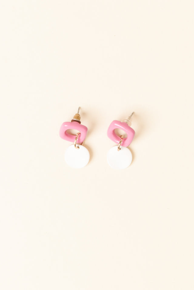 Angie Pink Drop Earrings