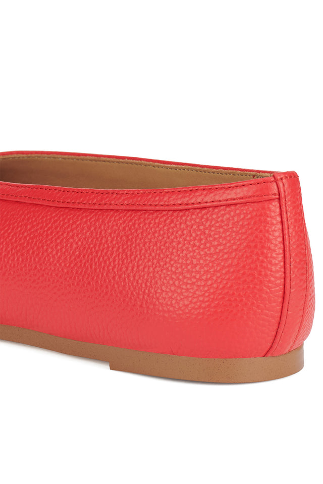 Anita Red Leather Ballet Flat image 6