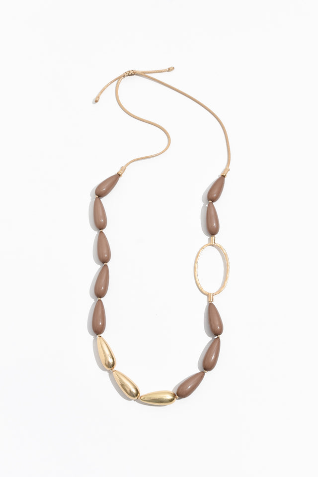 Anja Mocha Beaded Necklace image 1