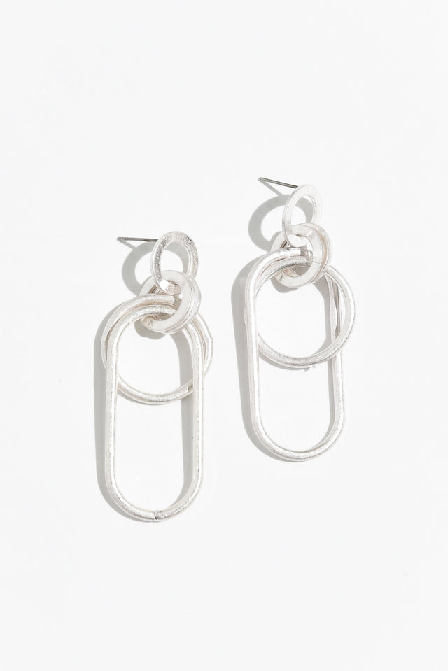 Anoka Silver Link Earrings