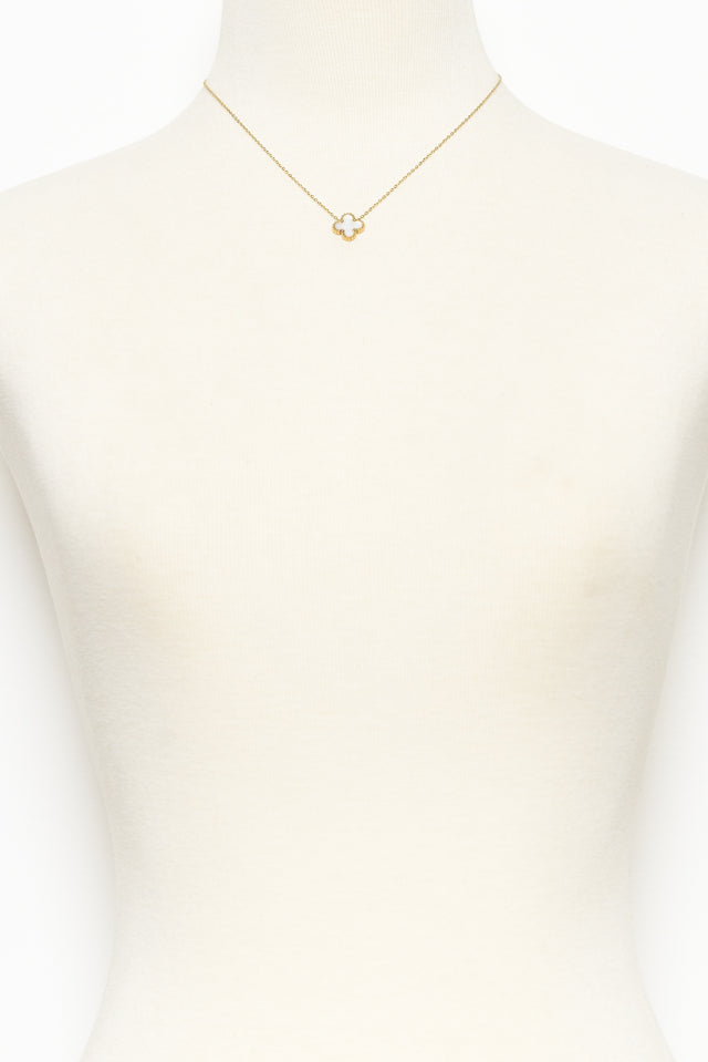 Anora White Clover Necklace