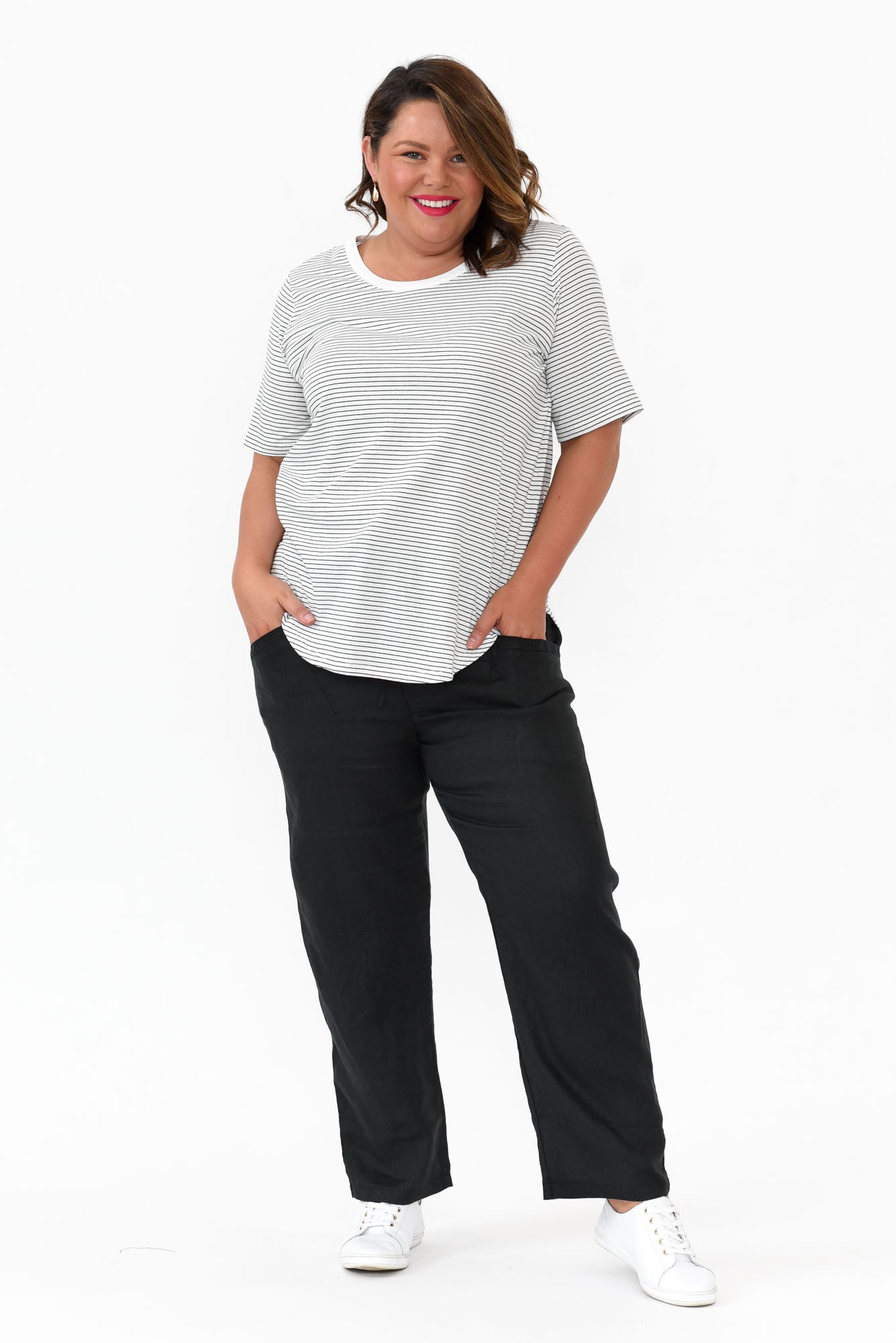 Plus Size Black Linen Pants Outfits  Part 2  Alexa Webb