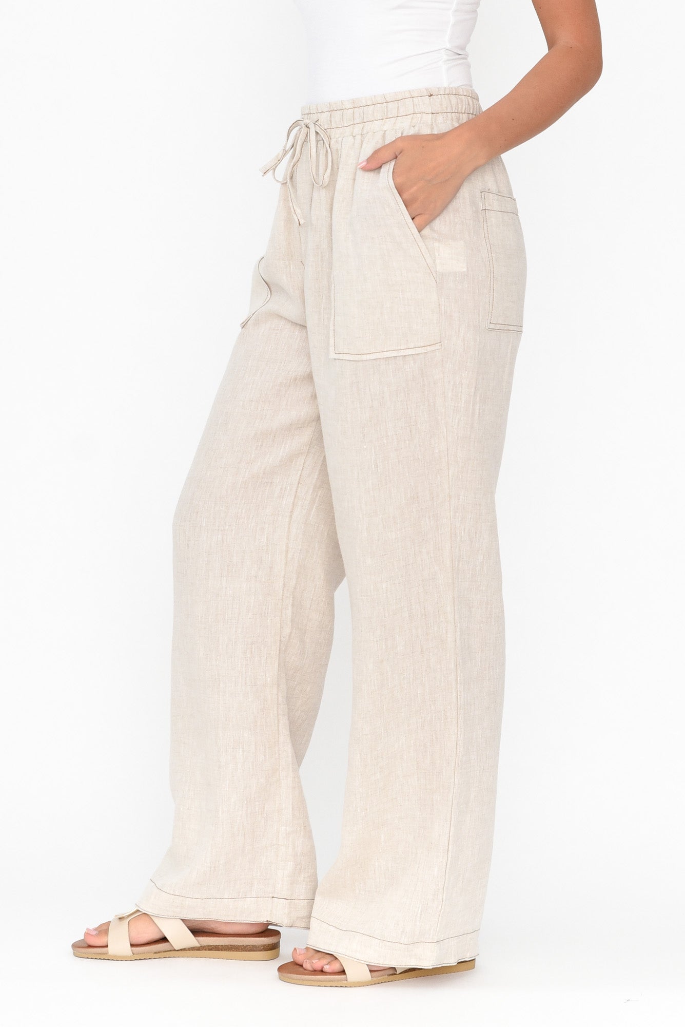 Caslon track style linen pants hot sale