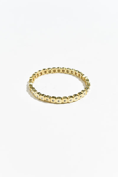 Artemis Gold Crystal Beaded Bracelet