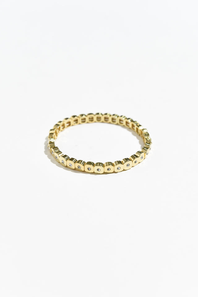 Artemis Gold Crystal Beaded Bracelet
