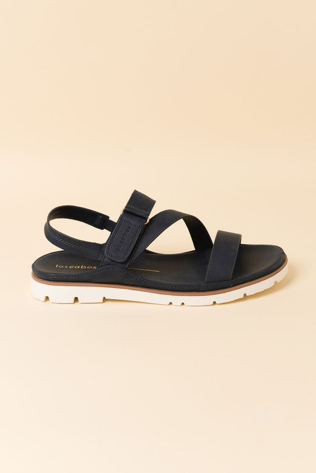 Ashli Navy Strappy Sandal