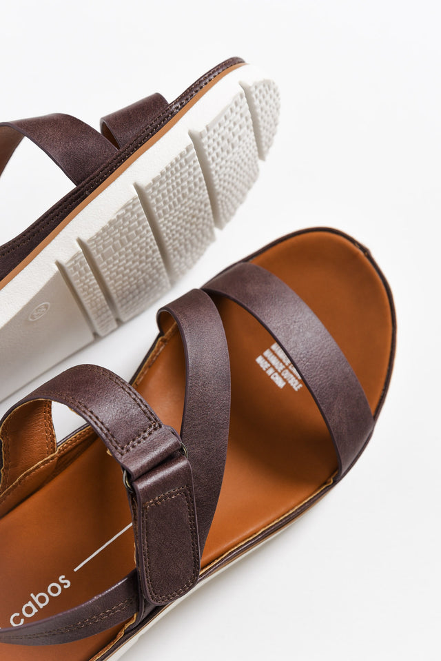 Ashli Mocha Strappy Sandal