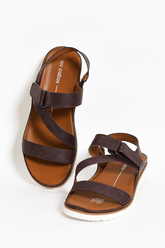 Ashli Mocha Strappy Sandal image 3