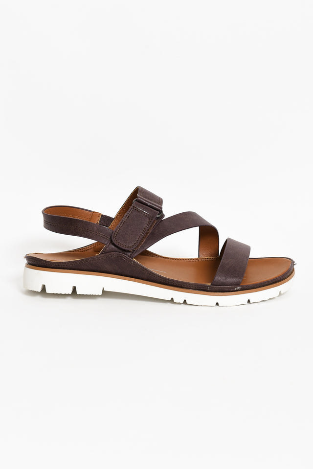 Ashli Mocha Strappy Sandal image 7