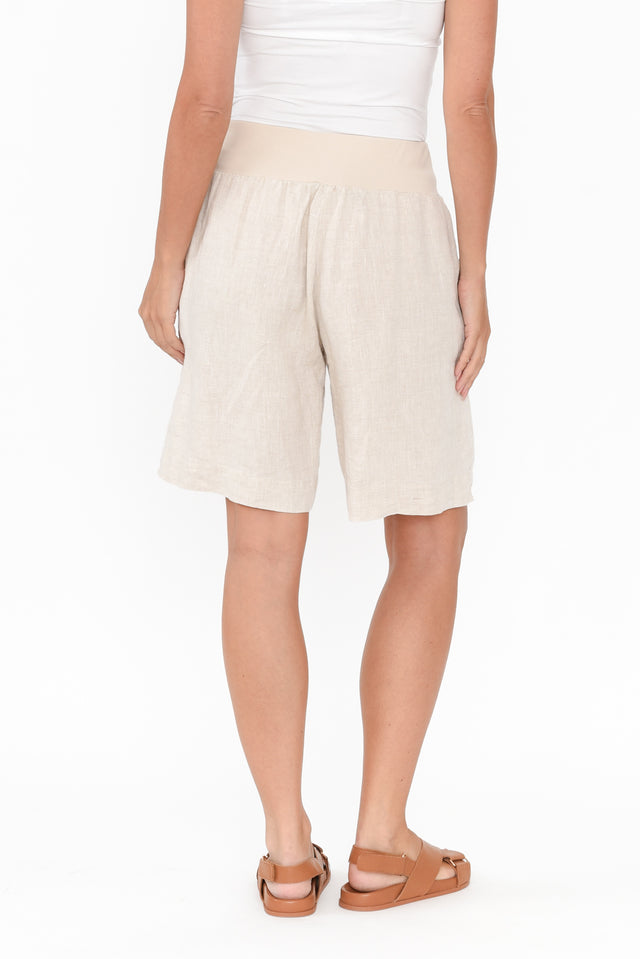 Aster Natural Linen Shorts