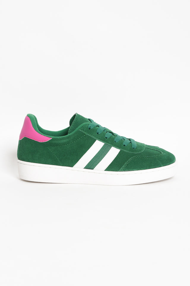 Attitude Green Suede Sneaker