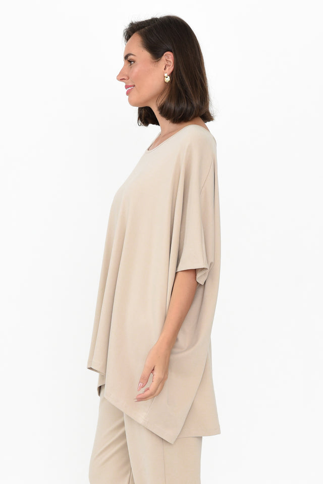 Atwood Beige Batwing Top